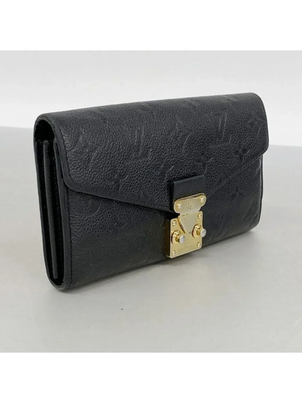 Louis Vuitton Wallet Monogram Empreinte Portefeuille Metis Noir